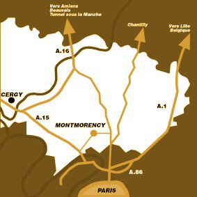 Plan des environs